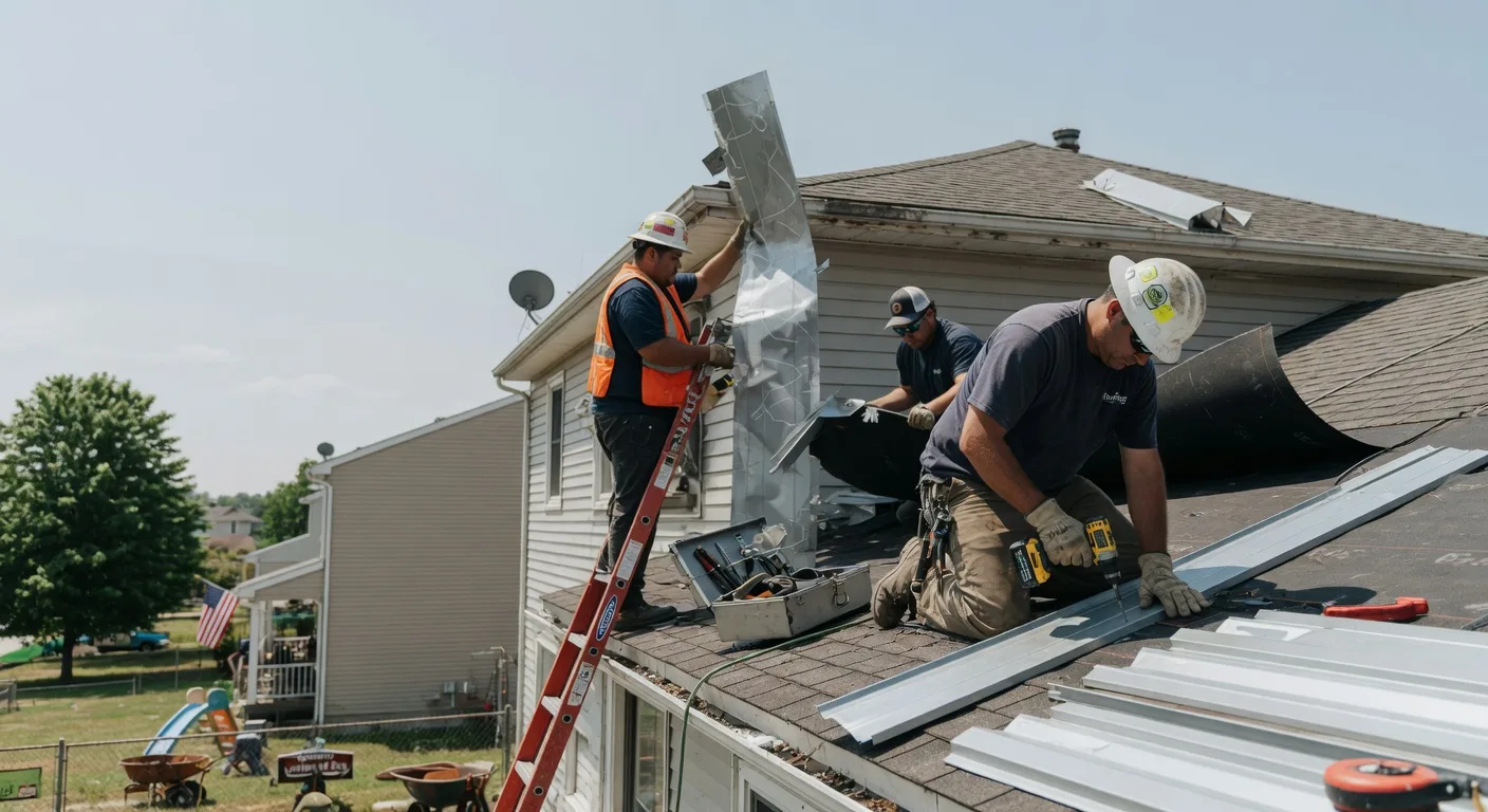 Storm Damage Metal Roof Repair in Grenville, NM